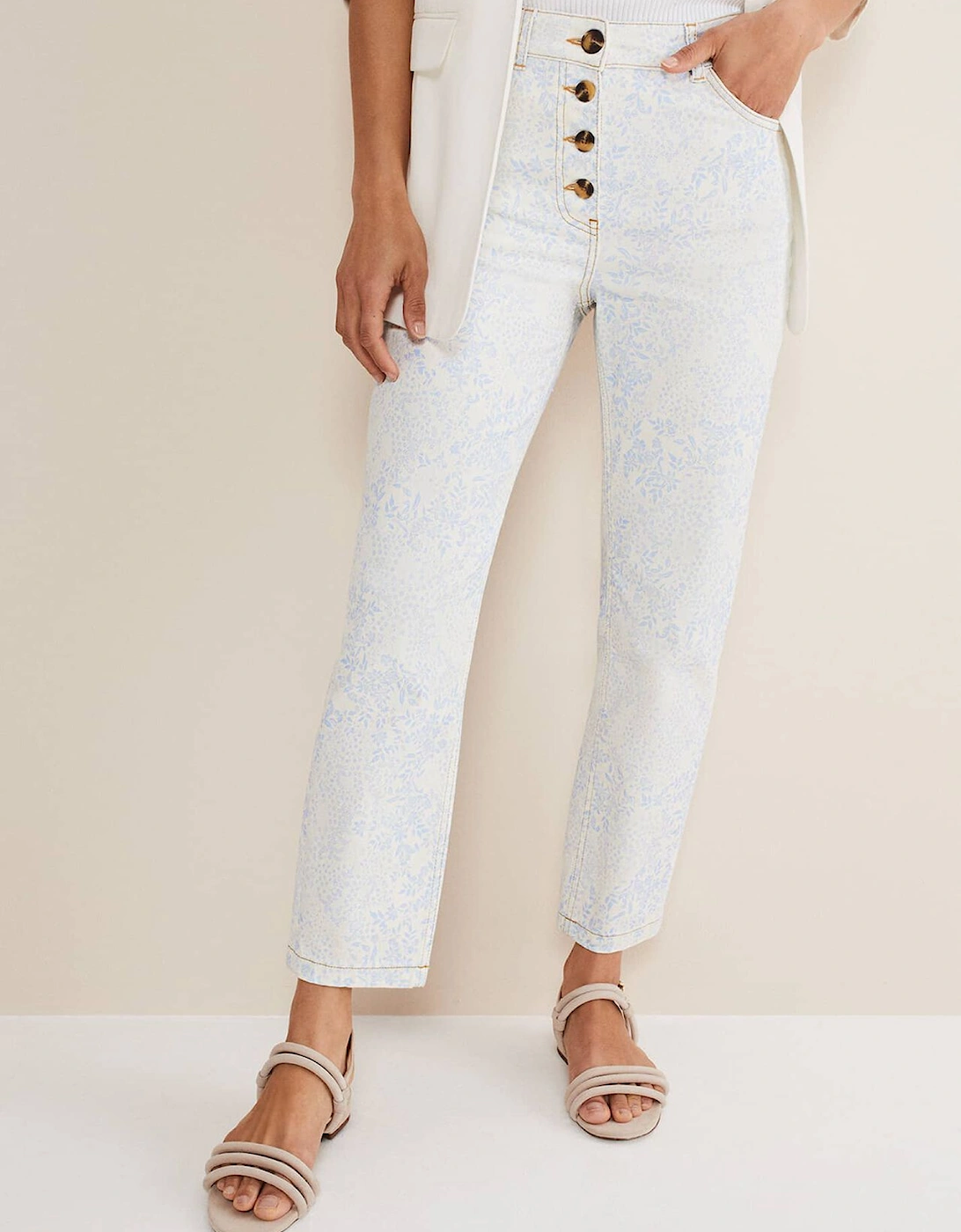 Cordelia Floral Straight Leg Jeans, 8 of 7