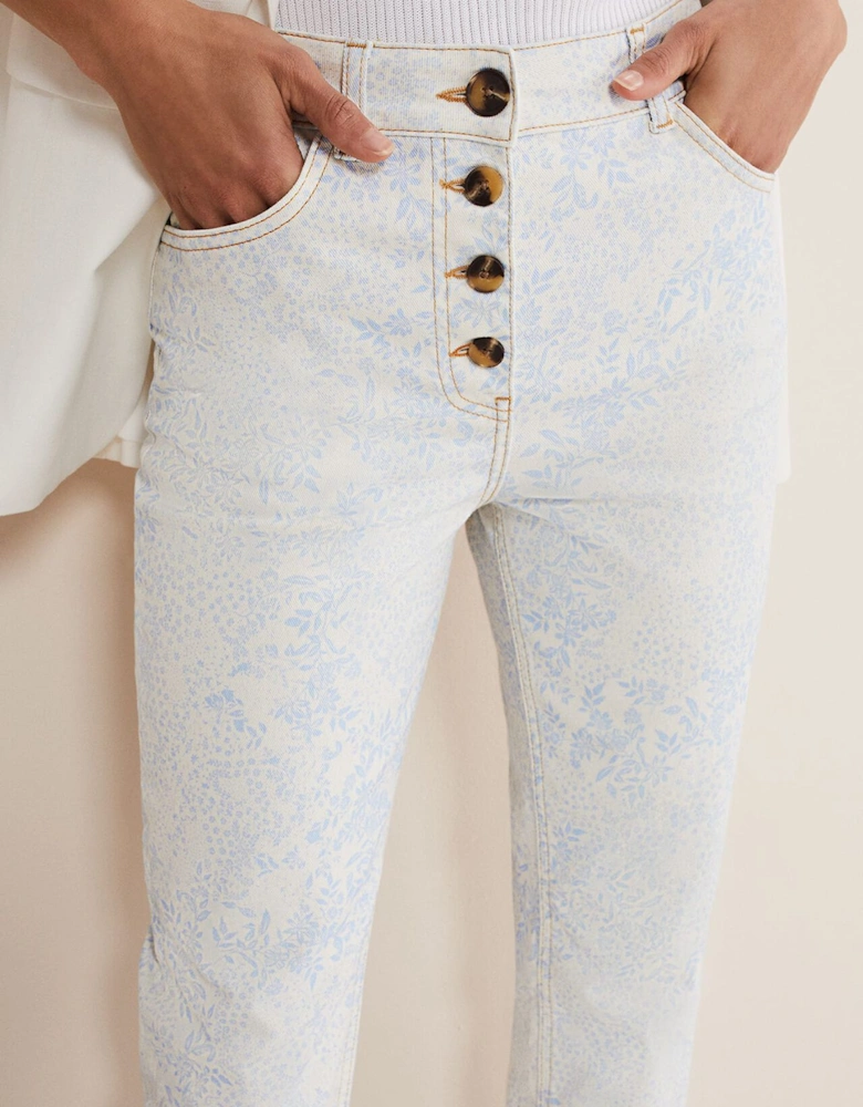 Cordelia Floral Straight Leg Jeans