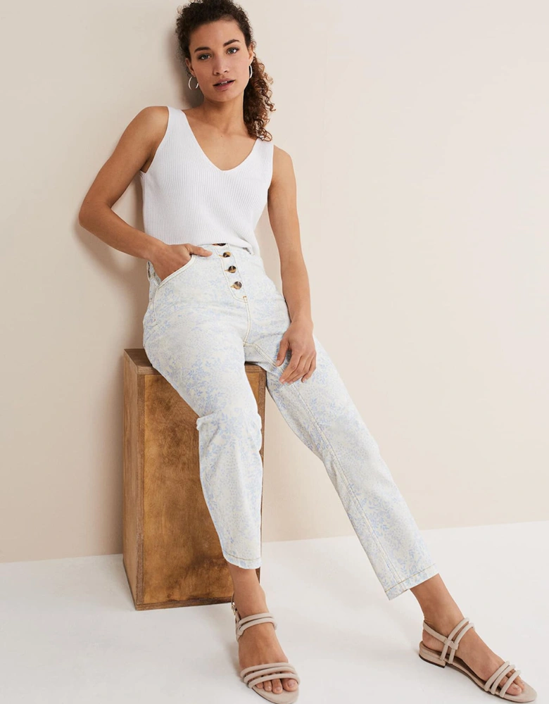 Cordelia Floral Straight Leg Jeans