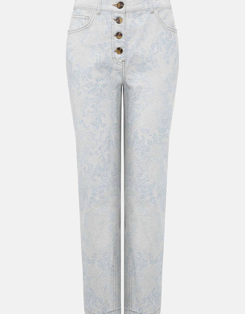 Cordelia Floral Straight Leg Jeans