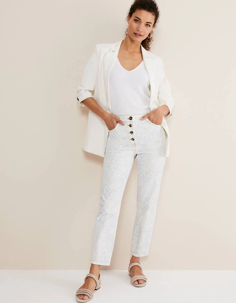 Cordelia Floral Straight Leg Jeans