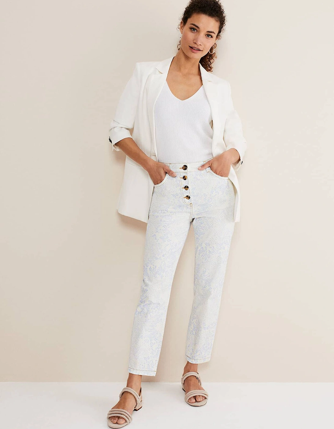 Cordelia Floral Straight Leg Jeans