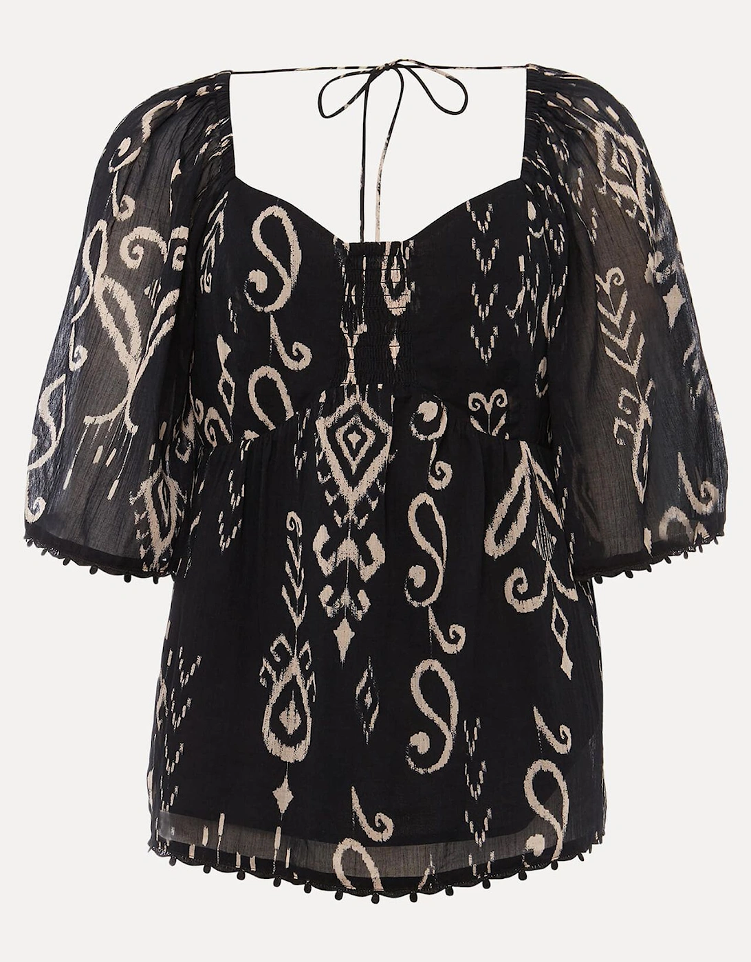 Malaya Ikat Print Blouse