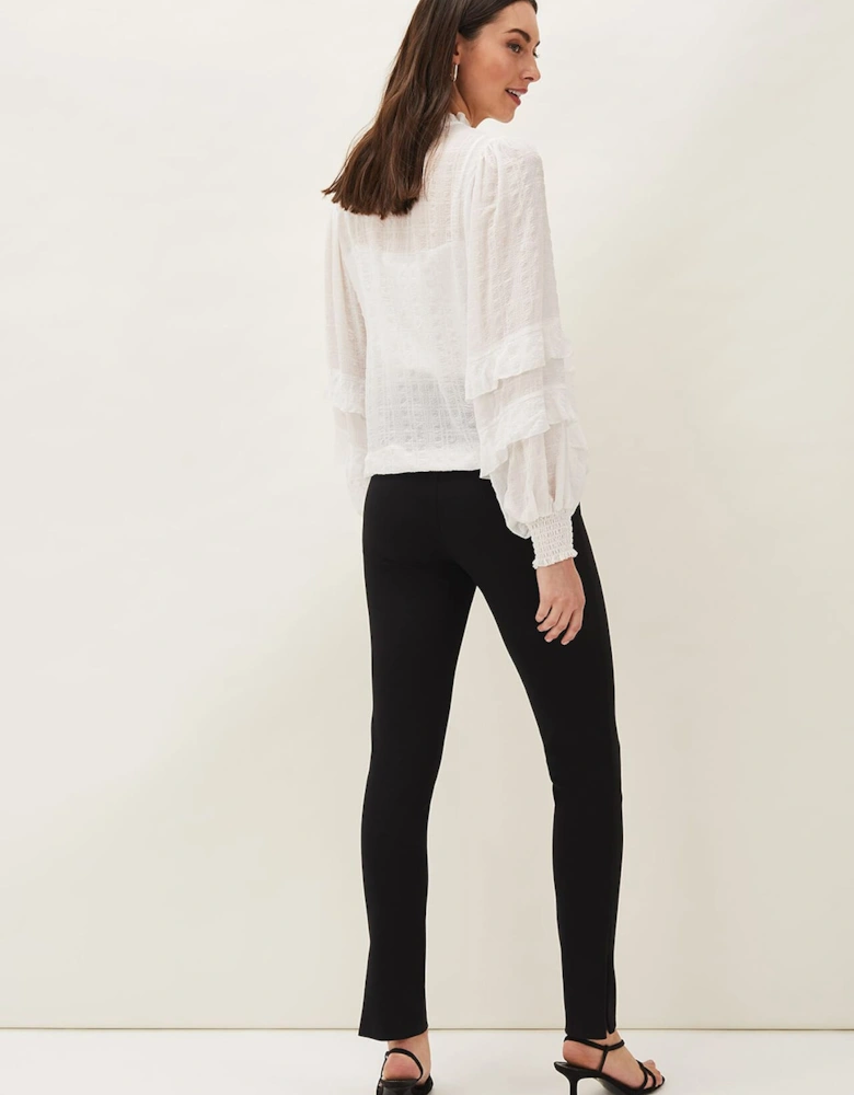 Sabrina Zip Hem Ponte Trousers