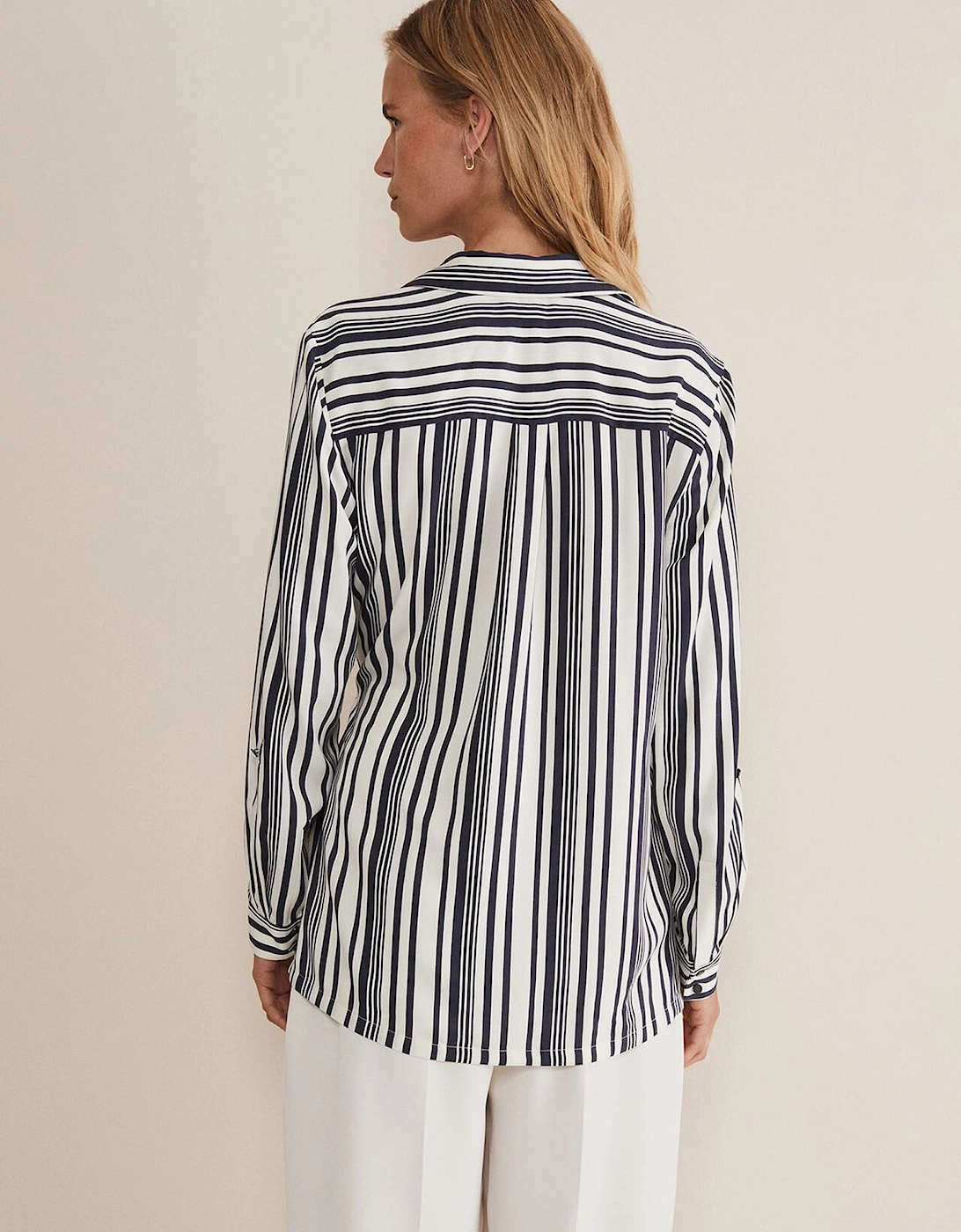 Dalila Striped Wrap Blouse