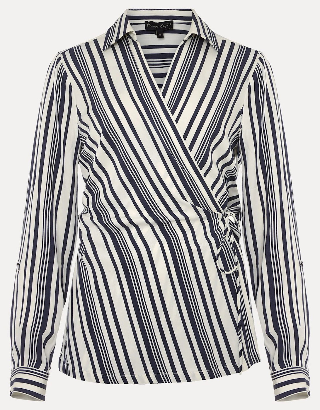 Dalila Striped Wrap Blouse