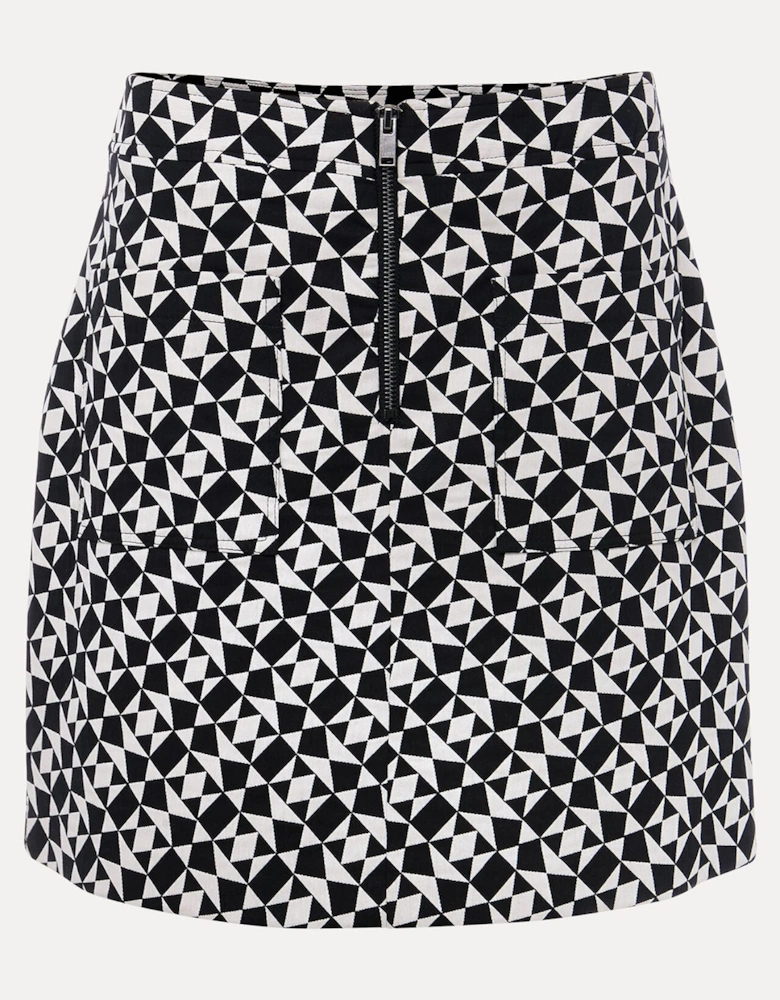 Bregitta Geo Mini Jacquard Skirt