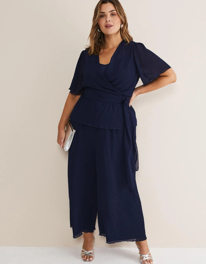 Aster Plisse Wrap Top Co-Ord