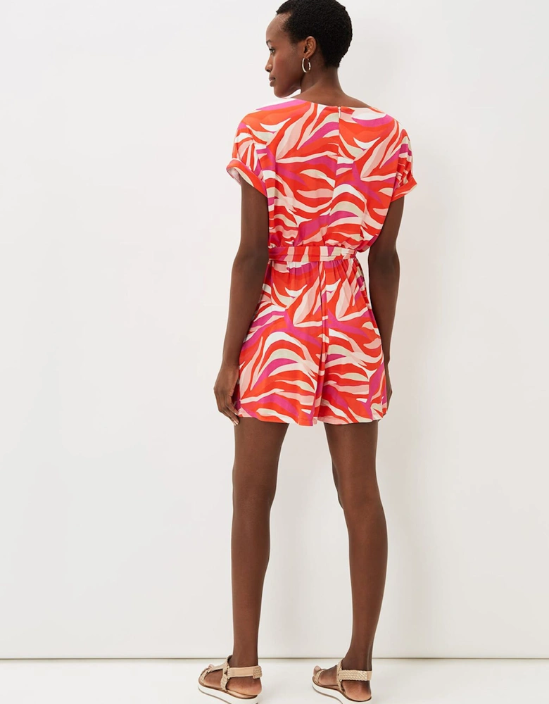 Meryl Jersey Wave Print Playsuit