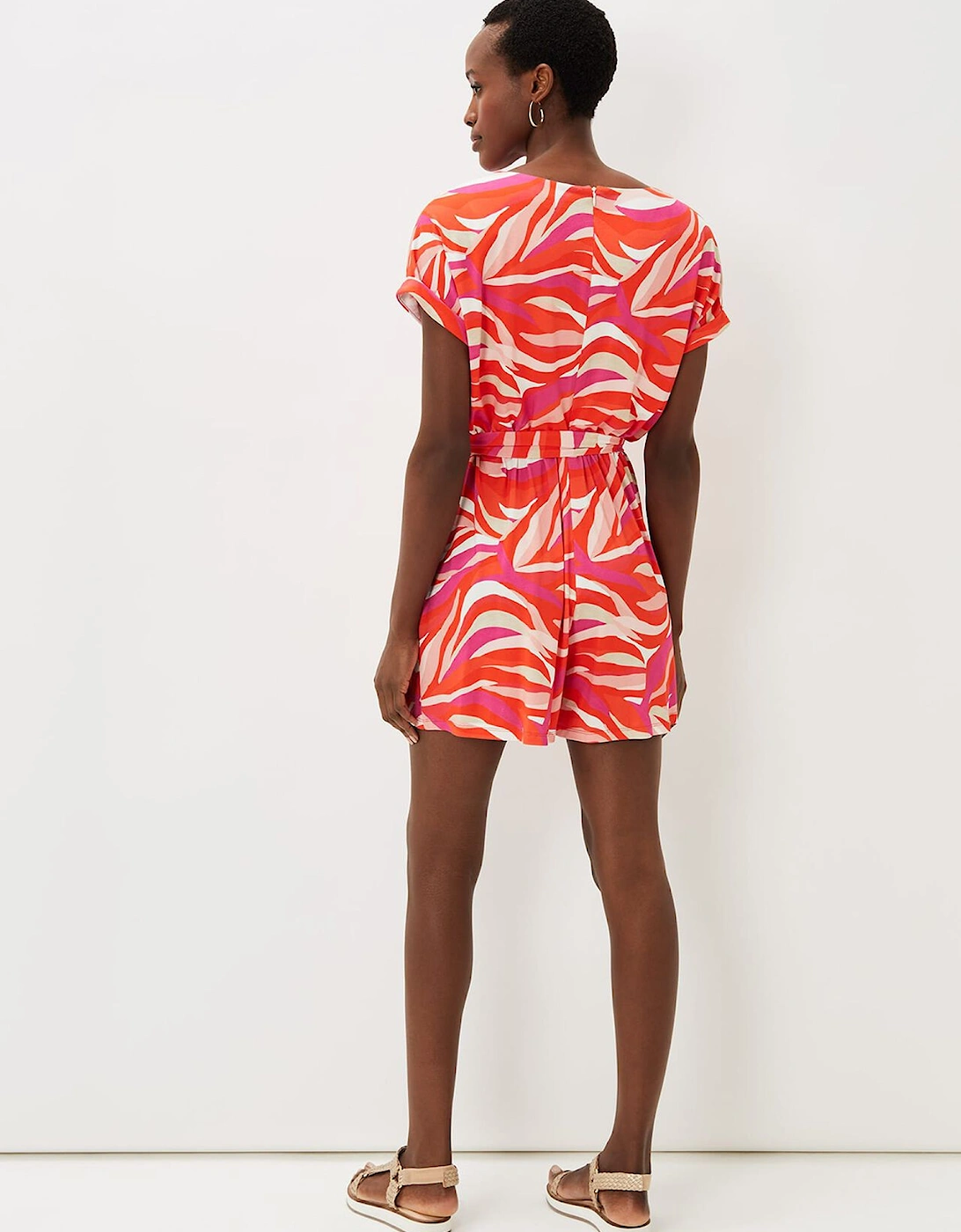 Meryl Jersey Wave Print Playsuit