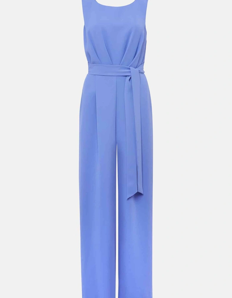 Petite Elaina Blue Wide Leg Jumpsuit