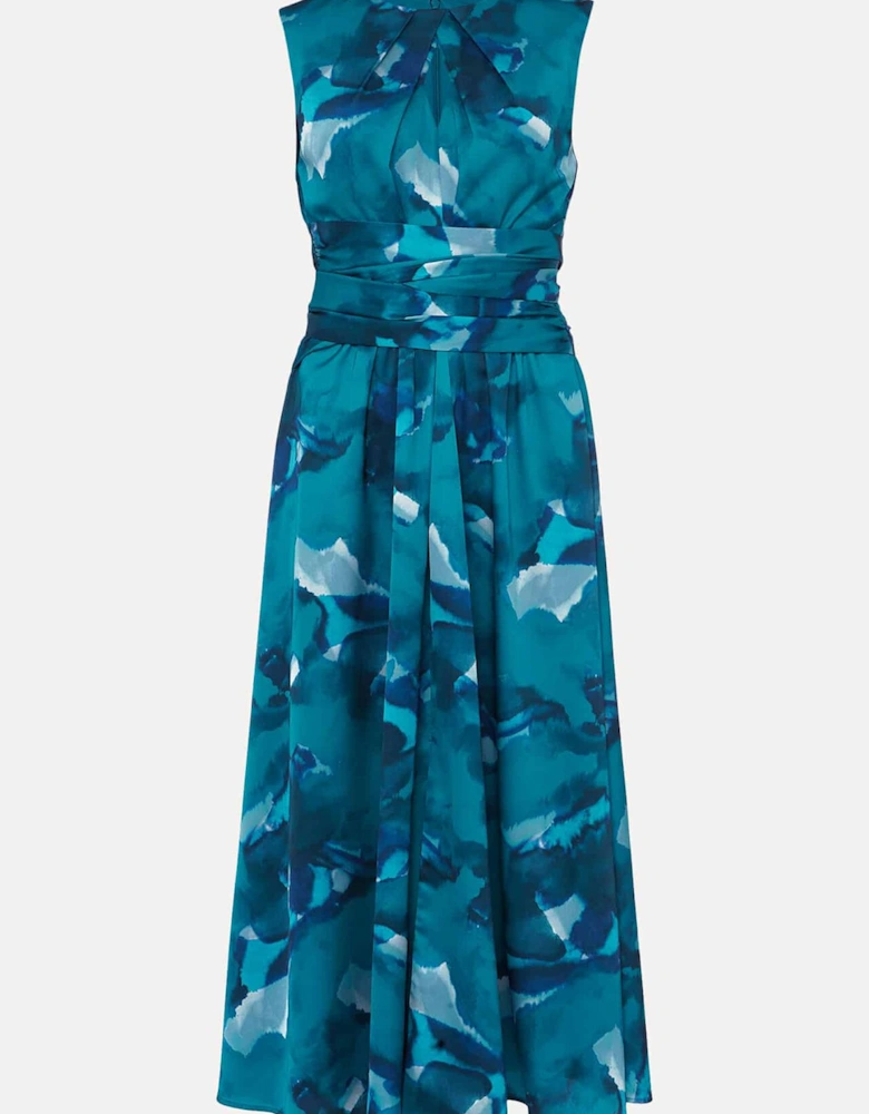 Corrin Butterfly Print Midi Dress