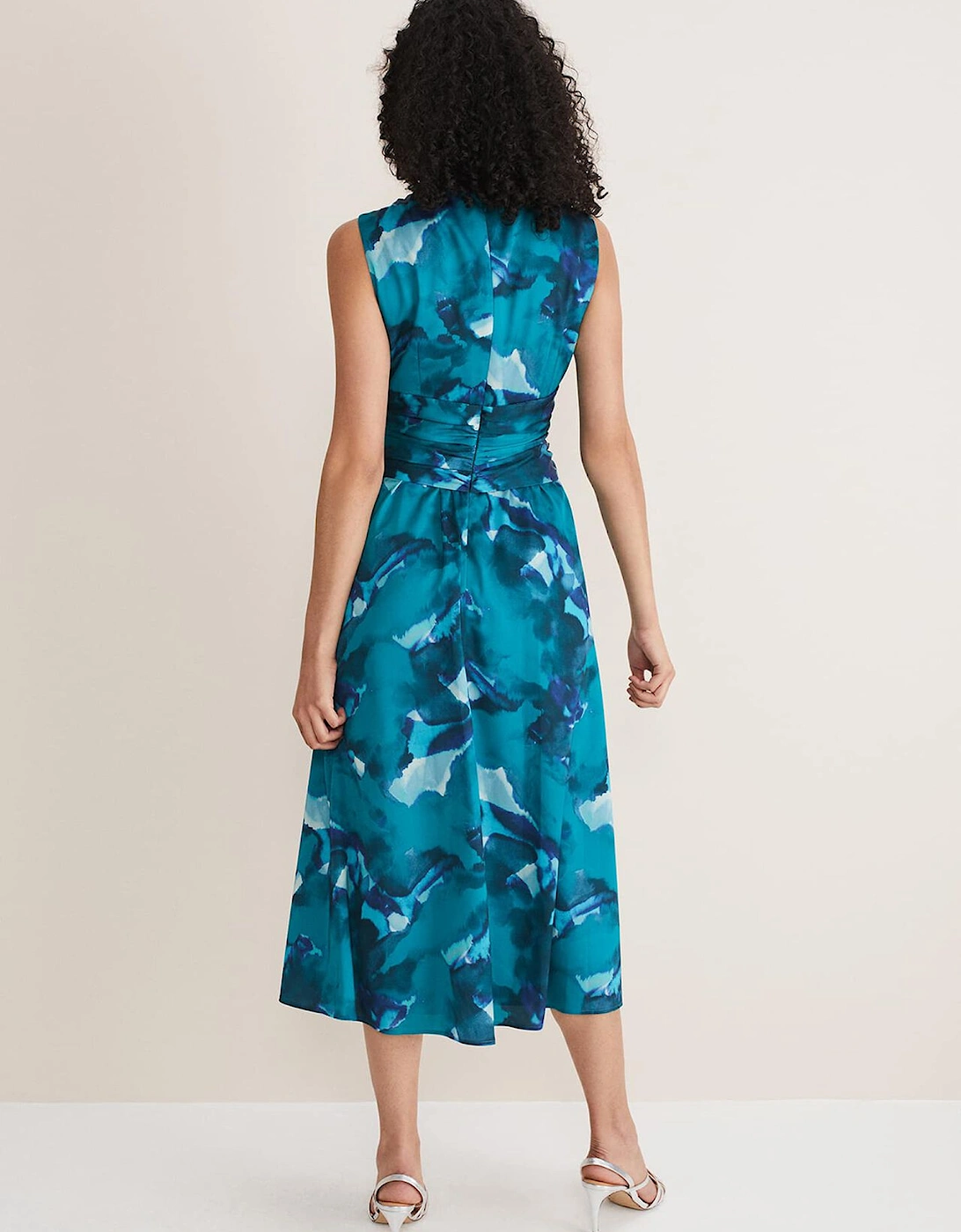 Corrin Butterfly Print Midi Dress