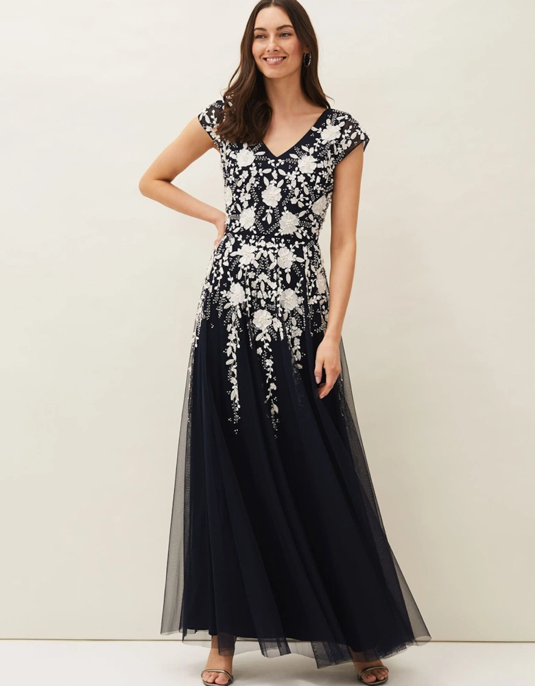 Henriette Embellished Maxi Dress