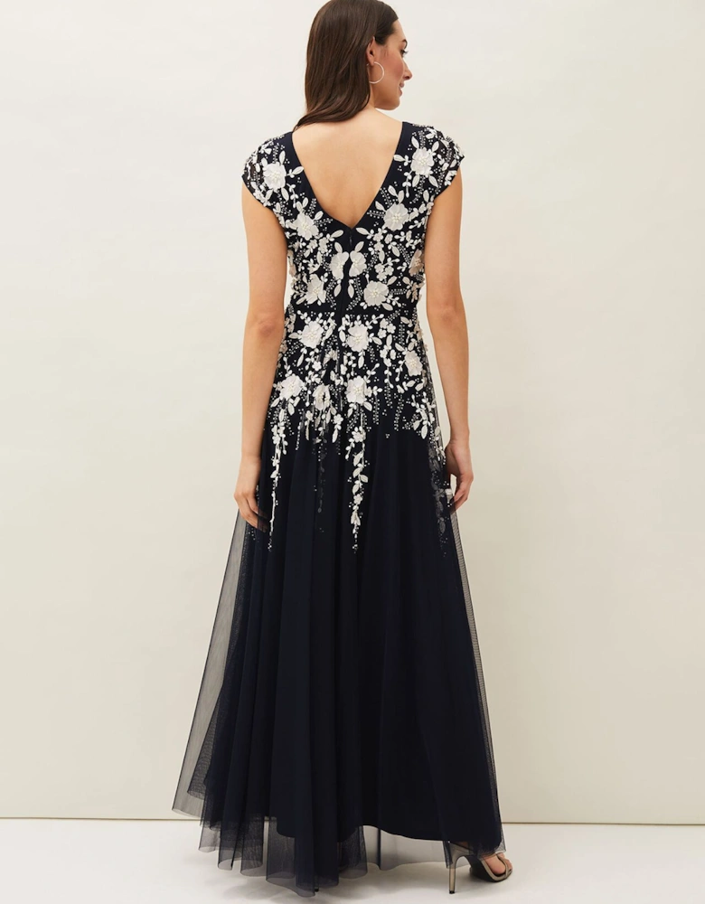 Henriette Embellished Maxi Dress