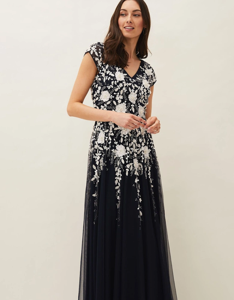 Henriette Embellished Maxi Dress