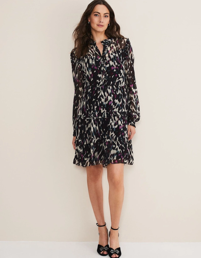 Millicent Print Tiered Dress