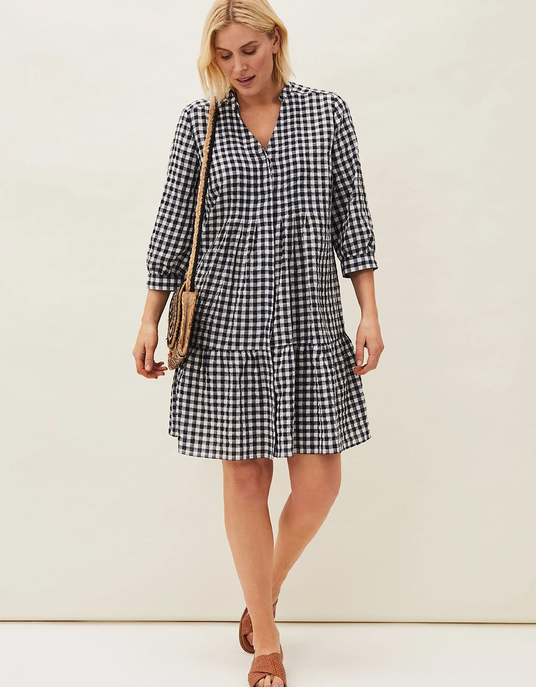 Oona Gingham Swing Dress, 9 of 8