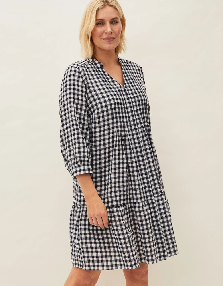 Oona Gingham Swing Dress