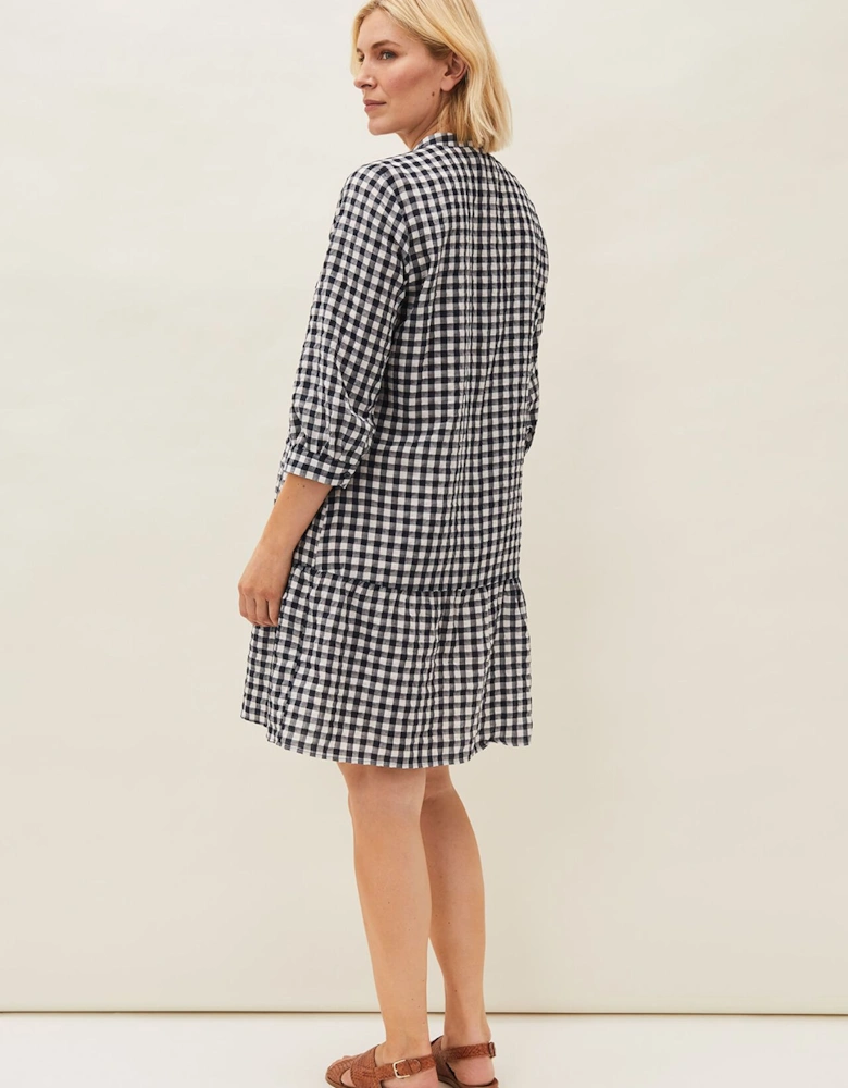 Oona Gingham Swing Dress