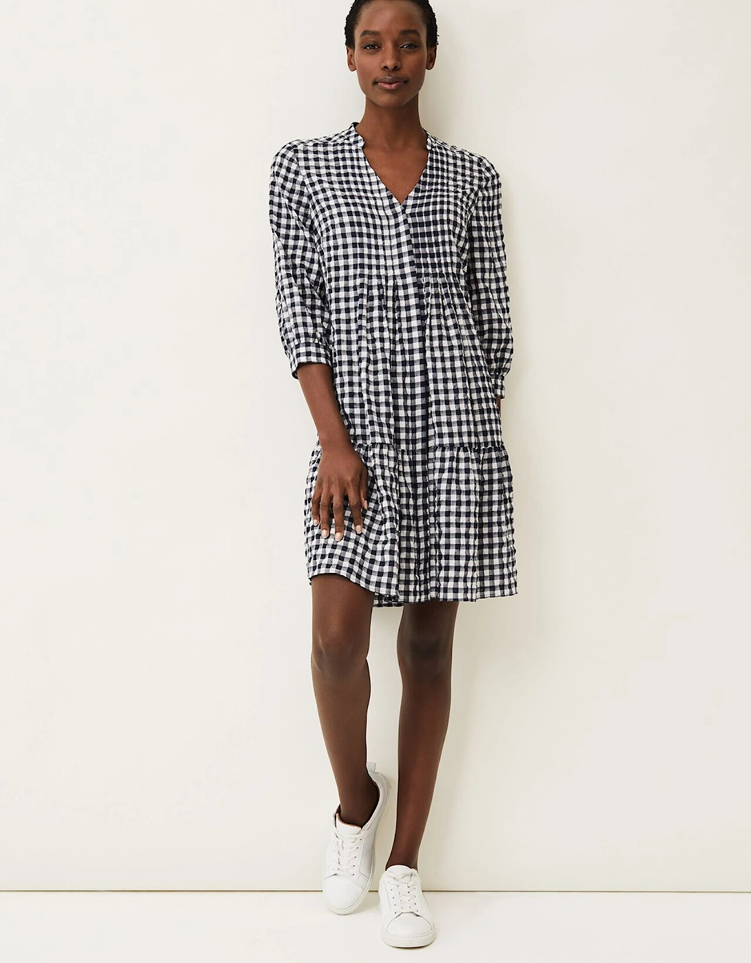 Oona Gingham Swing Dress