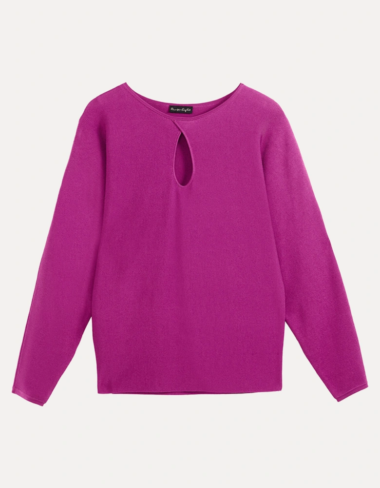 Letina Slinky Keyhole Knit Jumper