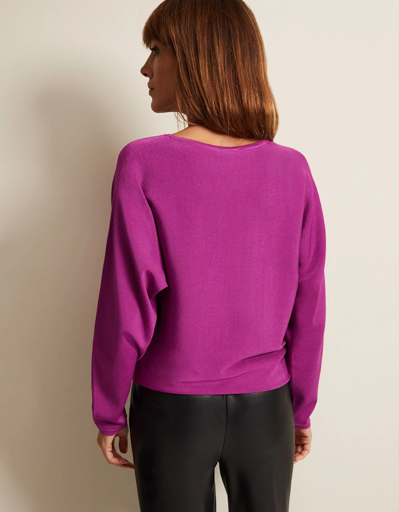 Letina Slinky Keyhole Knit Jumper