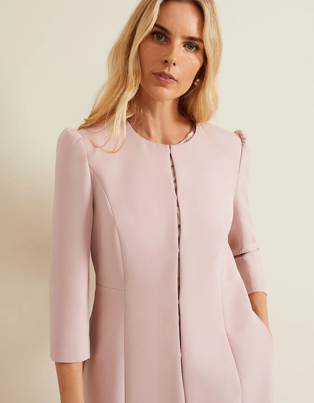 Venita Bow Long Jacket