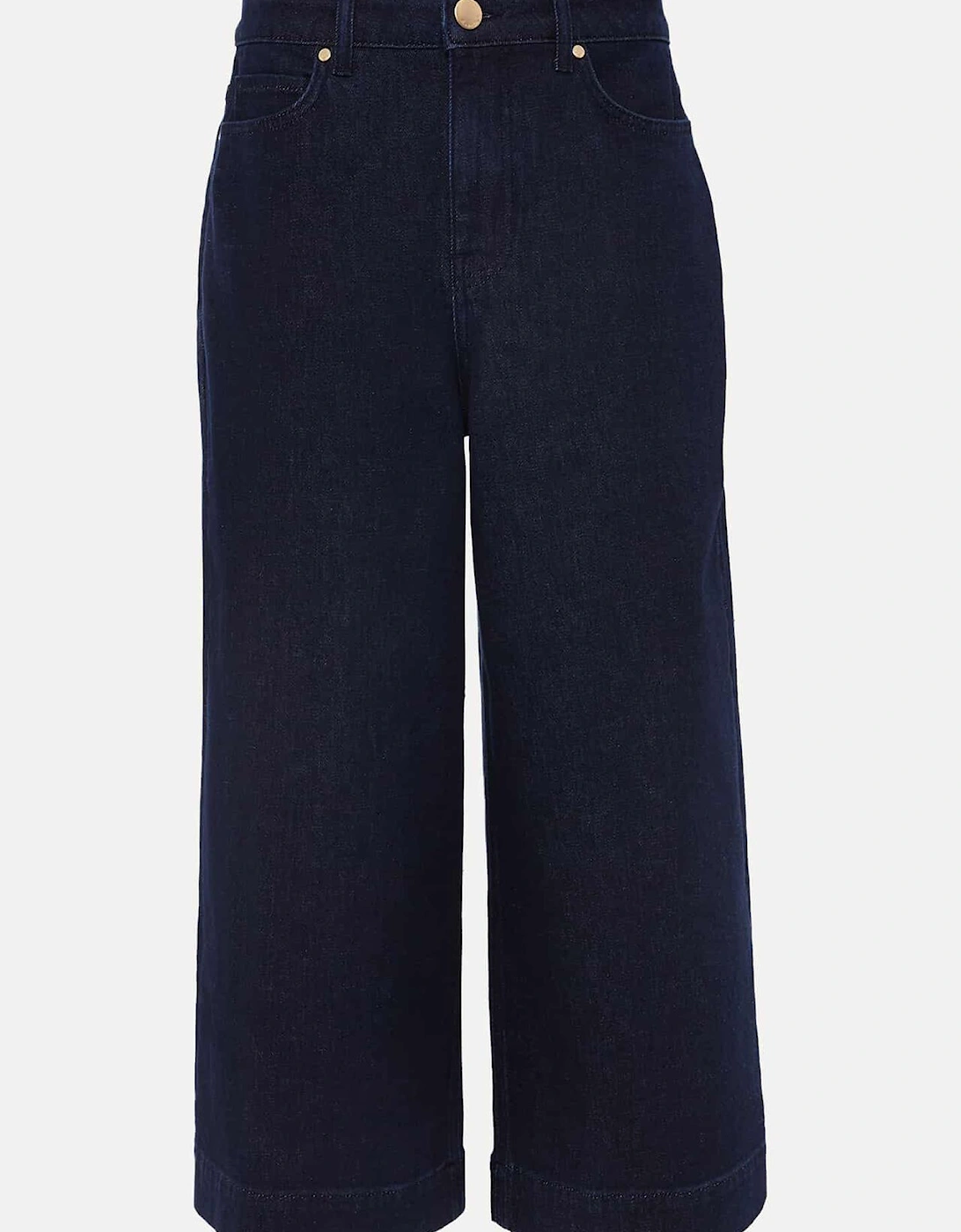 Leyla Dark Wash Denim Culotte