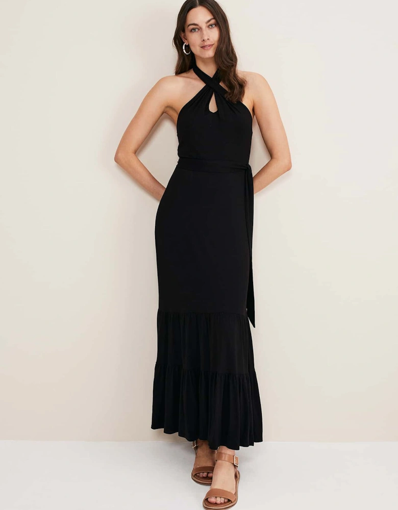 Valeria Jersey Halter Neck Dress