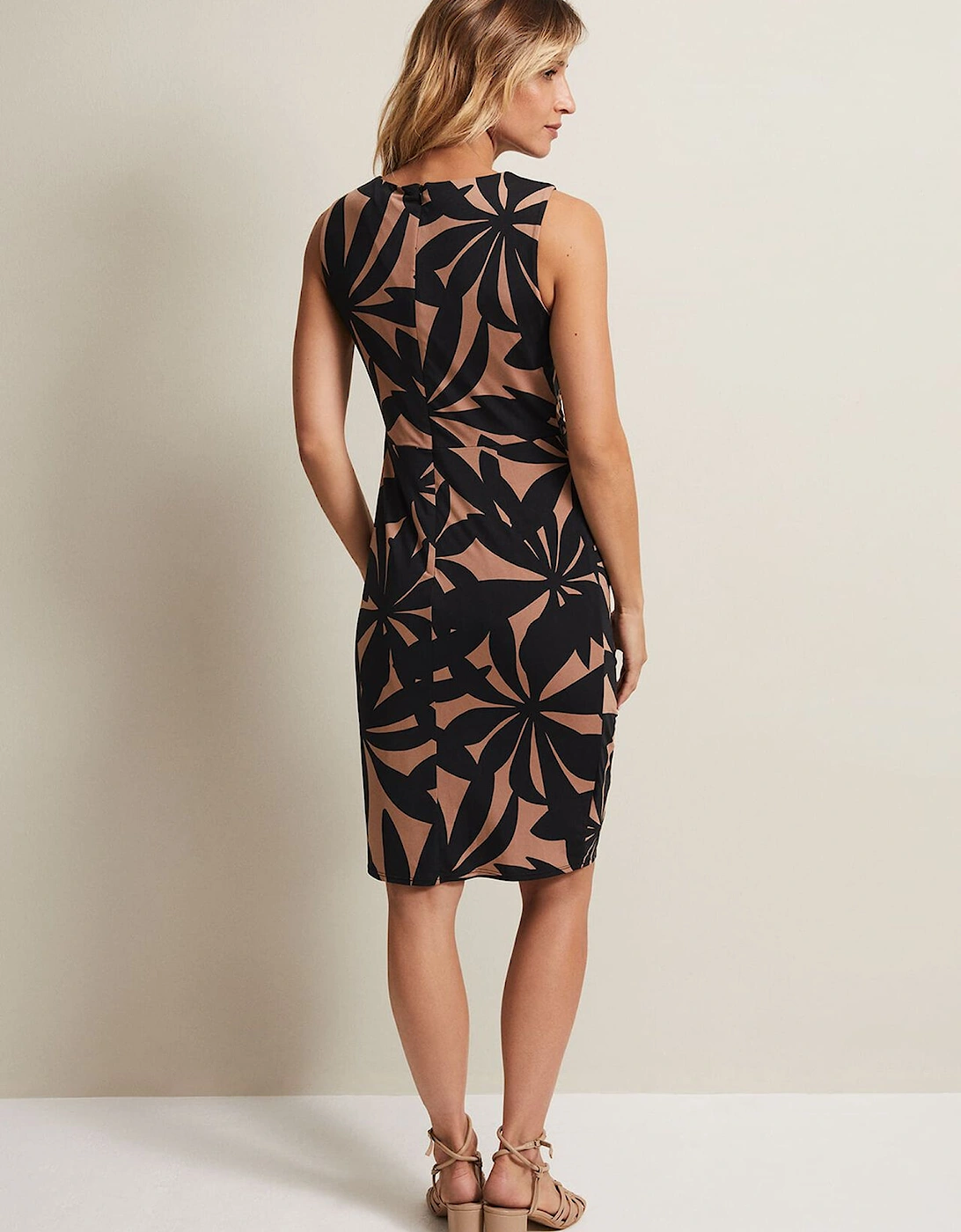 Joanna Leaf Print Bodycon Mini Dress