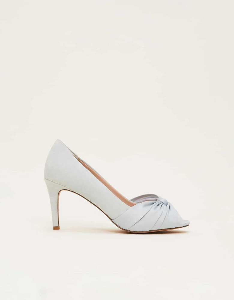 Satin Twist Peeptoe Shoe