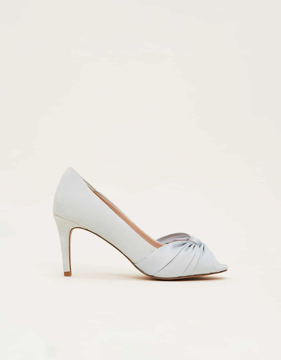 Satin Twist Peeptoe Shoe, 8 of 7