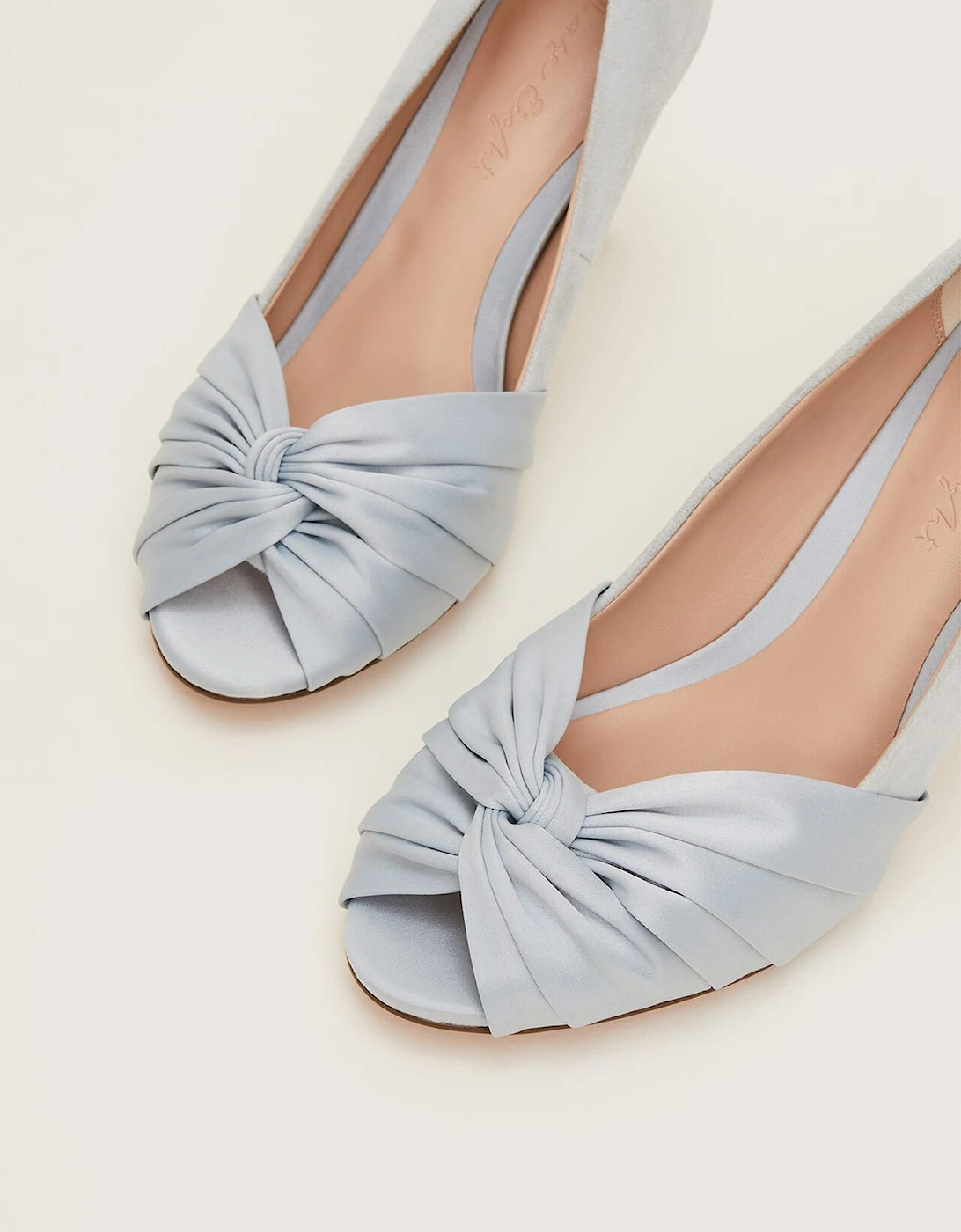 Satin Twist Peeptoe Shoe