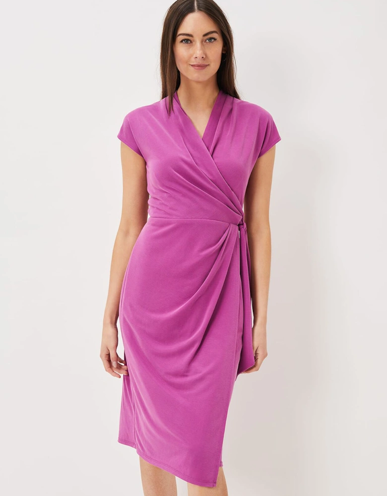 Toral Wrap Front Dress