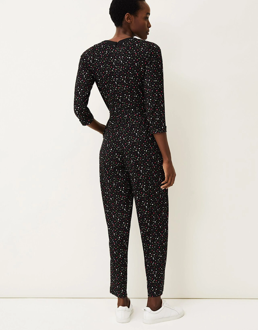 Anglia Ditsy Print Jersey Jumpsuit