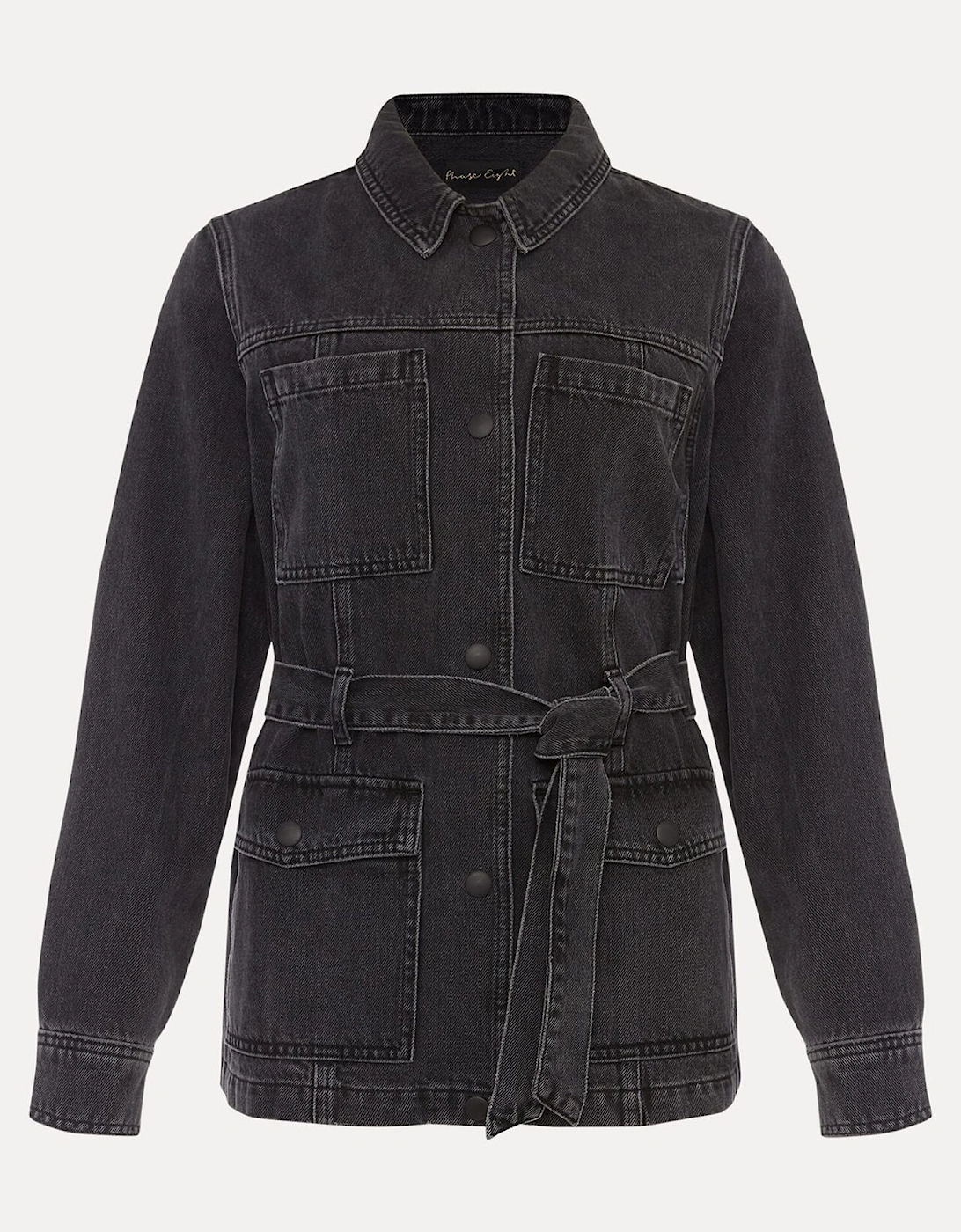 Jannah Denim Belted Shacket