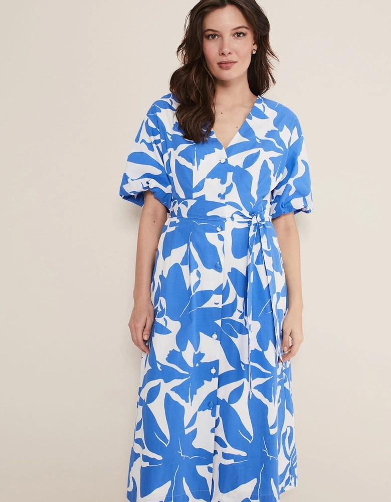 Sienna Cotton Two Colour Midi Dress