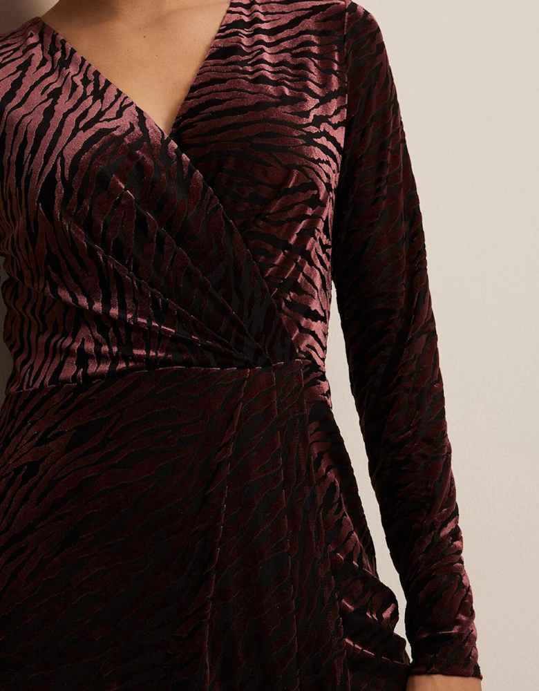 Elina Velvet Burnout Dress