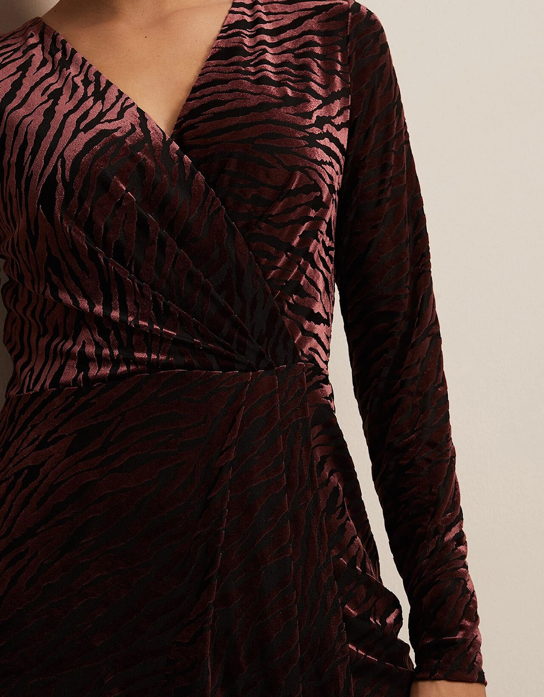 Elina Velvet Burnout Dress