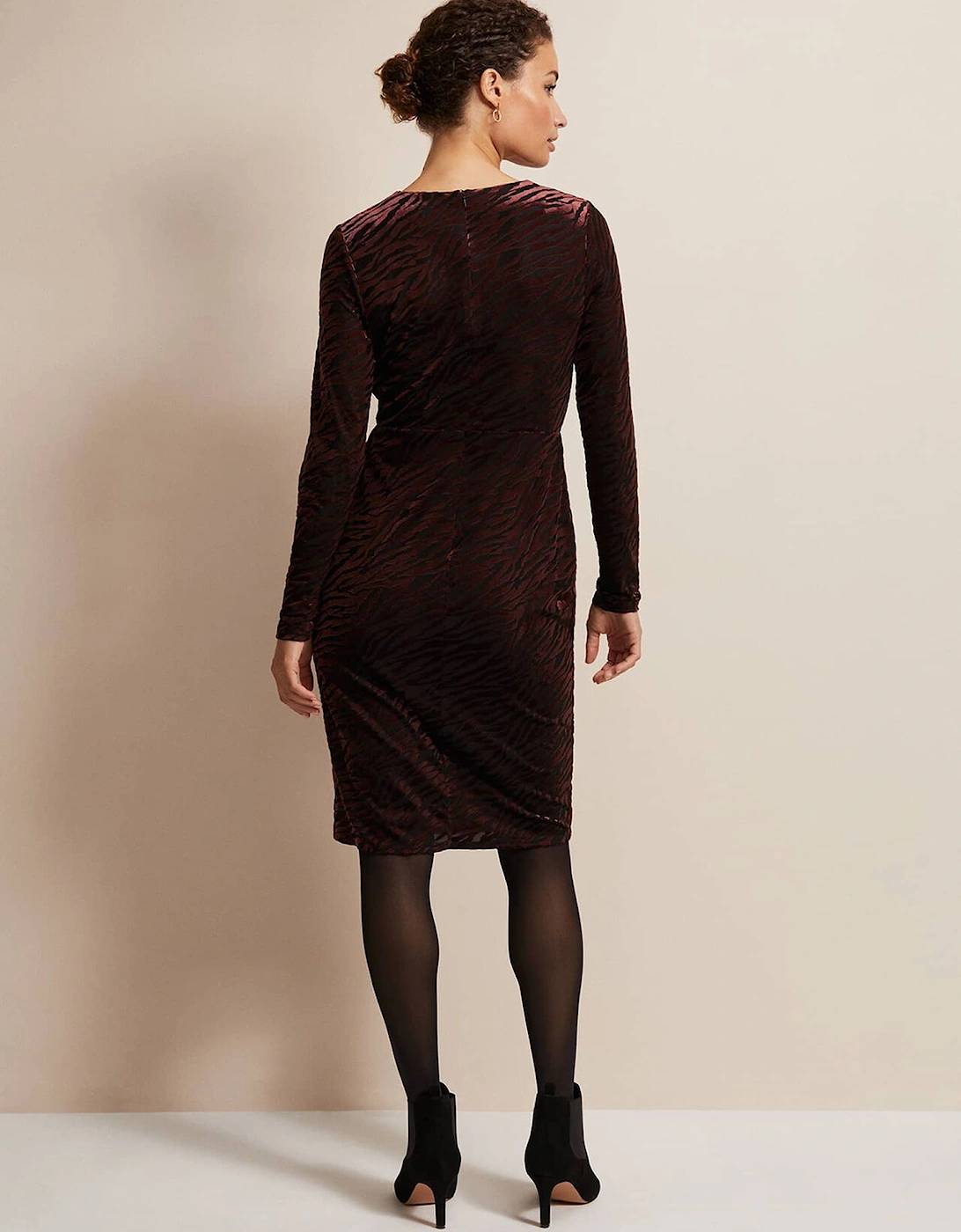 Elina Velvet Burnout Dress