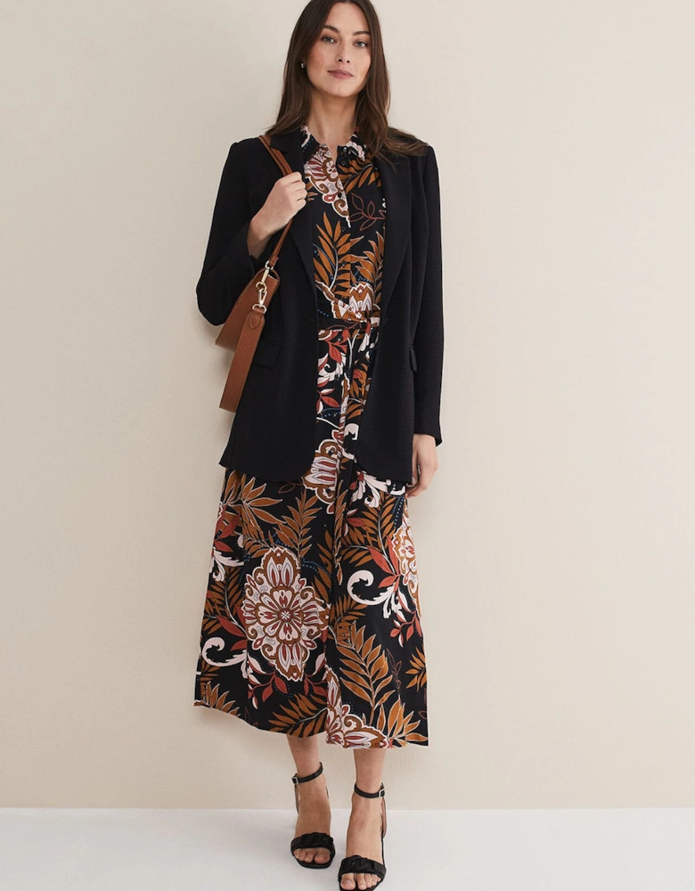 Estelle Paisley Tie Waist Dress