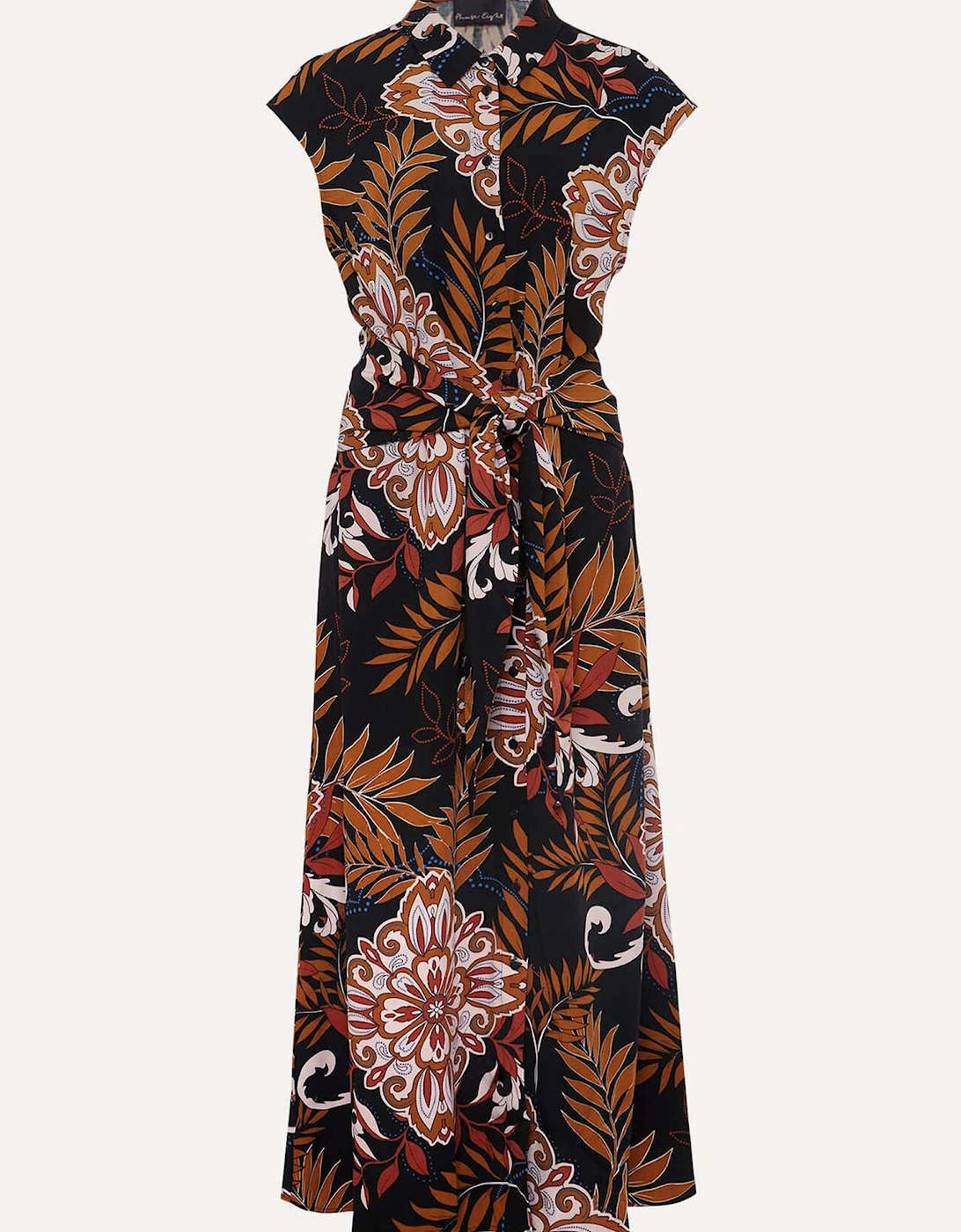 Estelle Paisley Tie Waist Dress