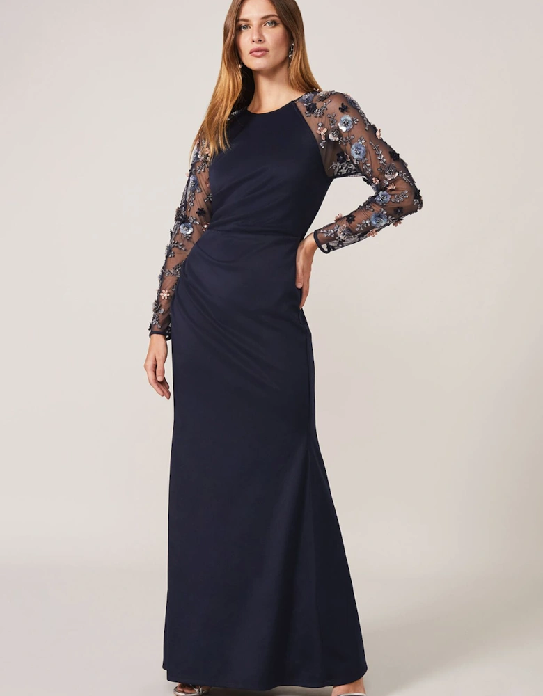 Jody Sequin Sleeve Maxi Dress