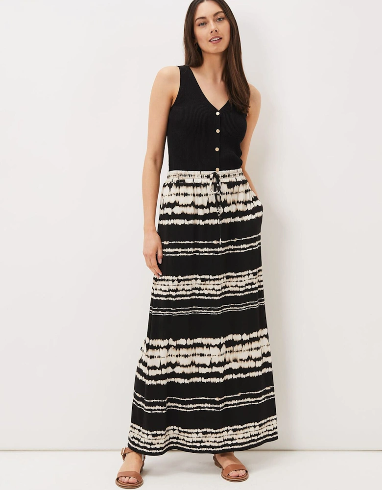 Ce Ce Tie Dye Jersey Maxi Skirt