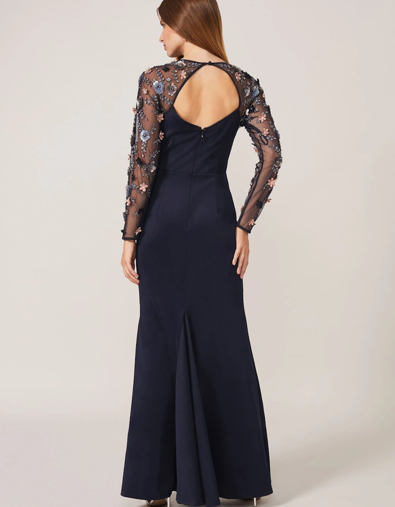 Jody Sequin Sleeve Maxi Dress