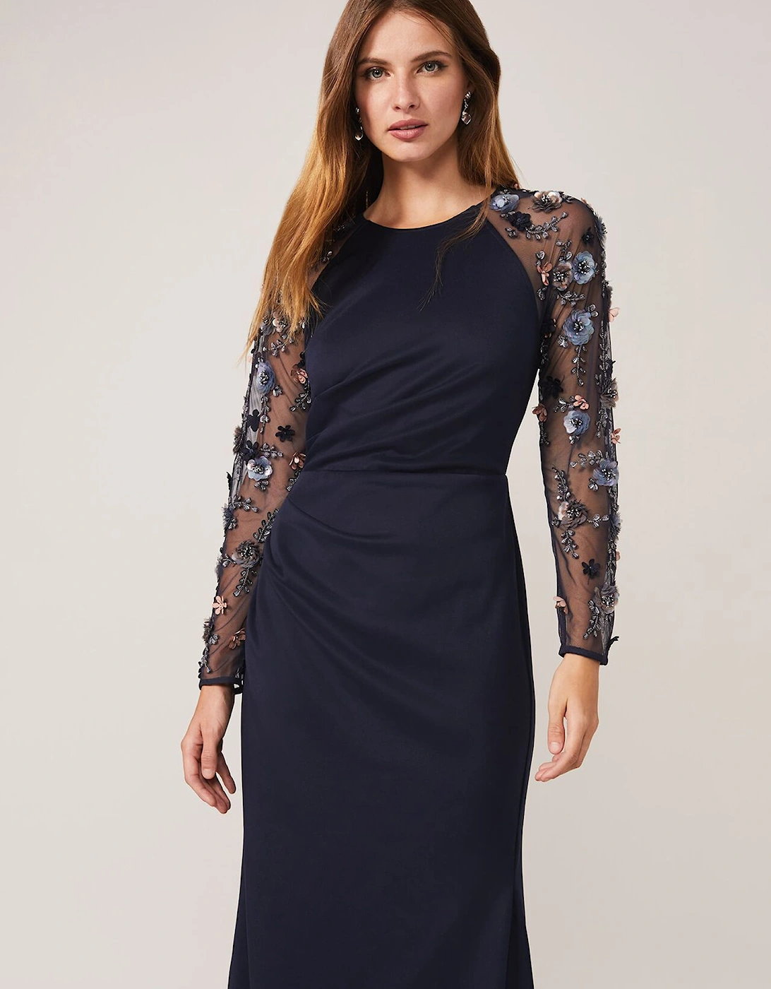 Jody Sequin Sleeve Maxi Dress