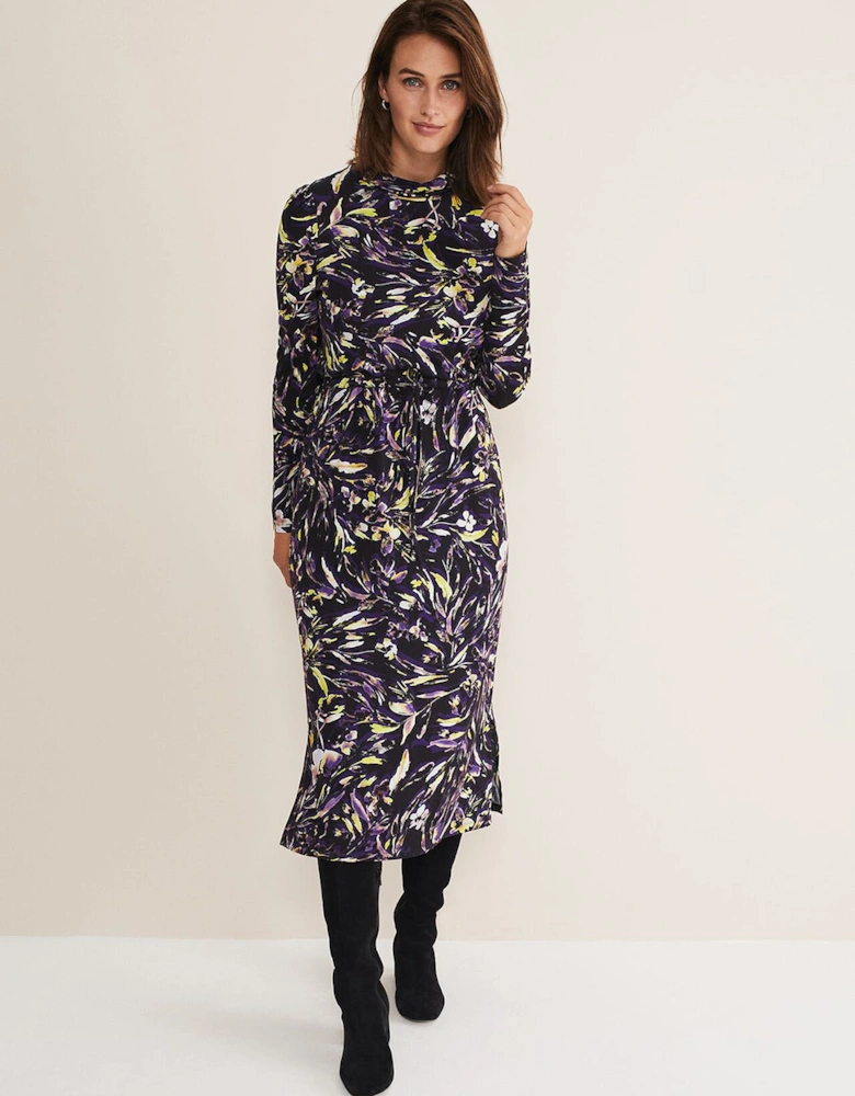 Zenobia Printed Jersey Dress