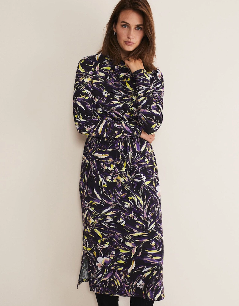 Zenobia Printed Jersey Dress