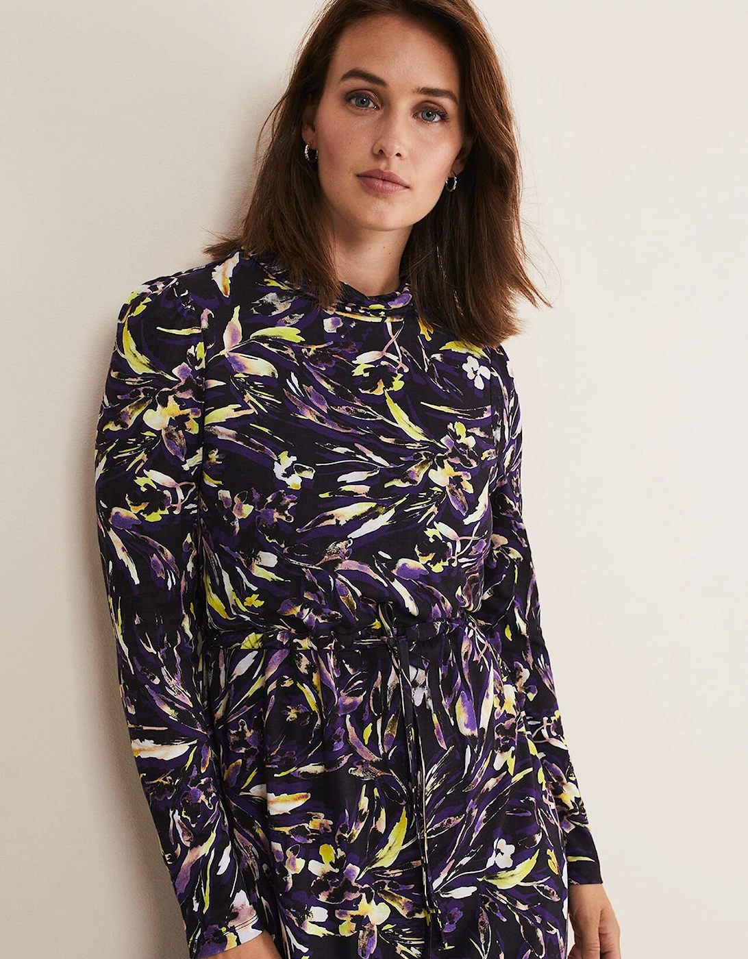 Zenobia Printed Jersey Dress